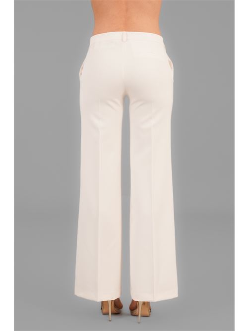 Pantalone in cady Double C | G080-113BIANCO